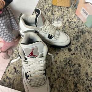 Air Jordan 4 Retro 'Military Black' Sneakers - Kids/Youth Size 4